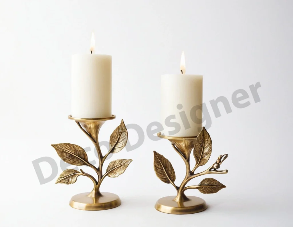 CH1266 - Textured Metal Candle Stand