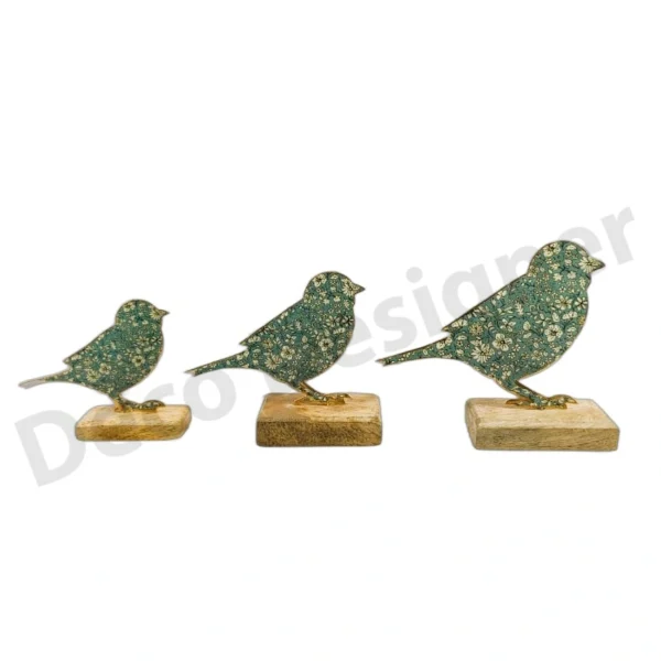 EA1713 - Easter Bird Decoration on Wood Base