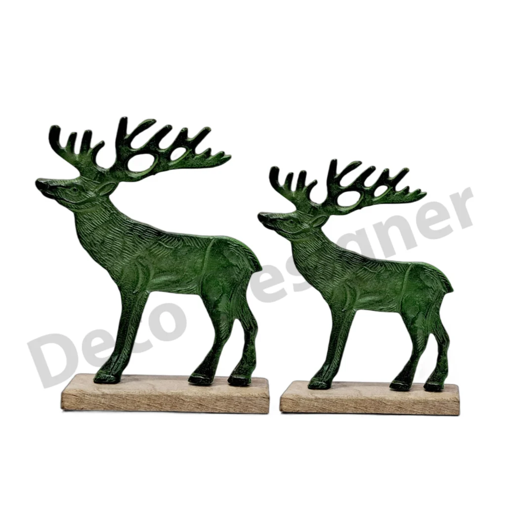 EA1730 - Easter Deer Decoration on Wood Base
