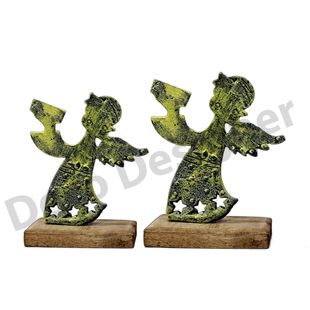 EA1751 - Easter Angel Decoration on Wood Base
