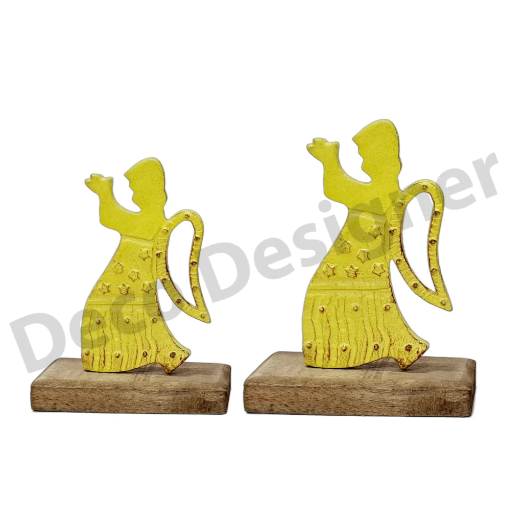 EA1758 - Easter Angel Decoration on Wood Base