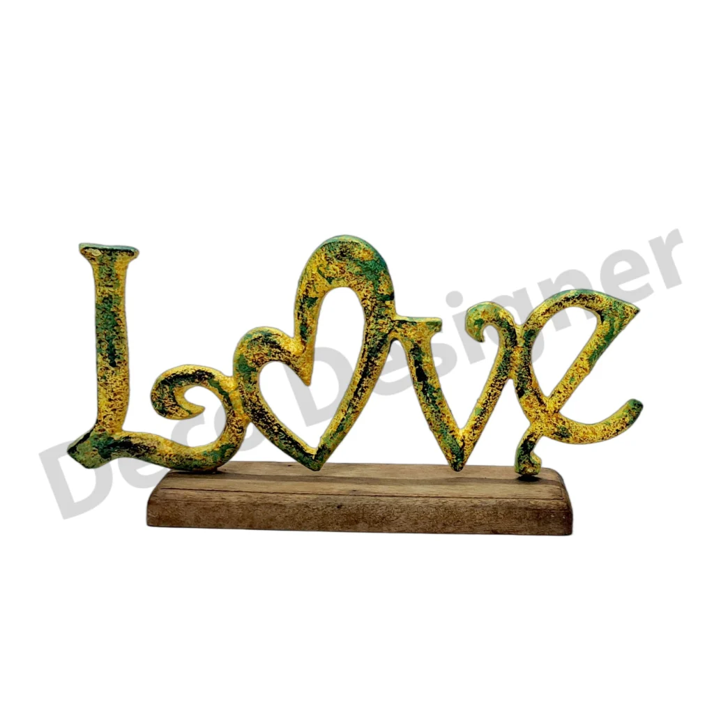 EA1762 - Easter LOVE Decoration on Wood Base