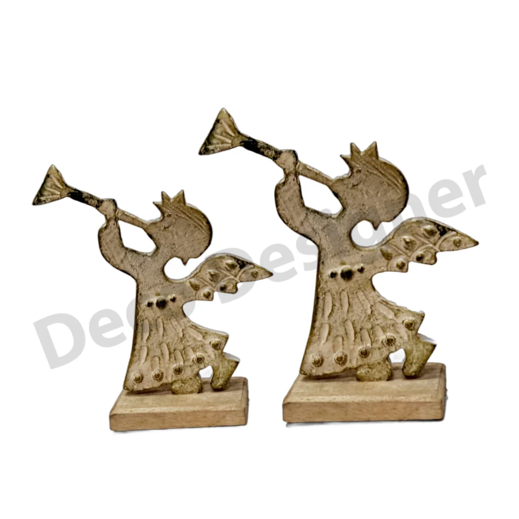 EA1770 - Easter Angel Decoration on Wood Base