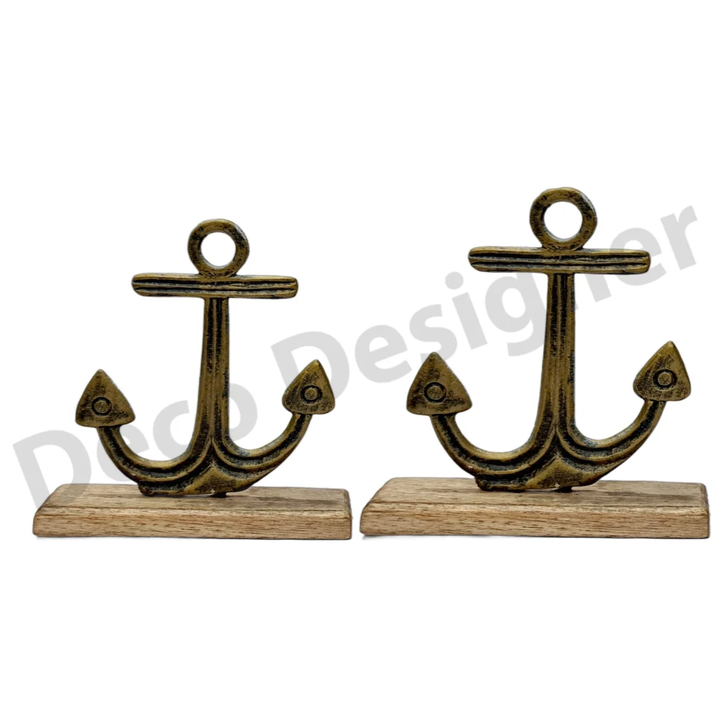 EA1773 - Easter Anchor Decoration on Wood Base