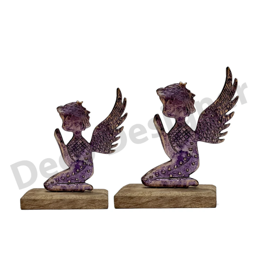 EA1781 - Easter Angel Decoration on Wood Base
