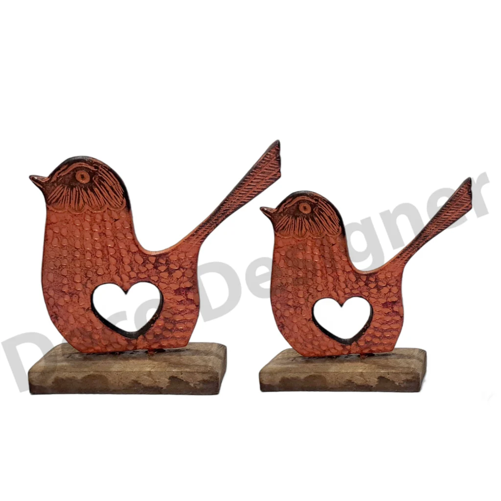 EA1811 - Easter Bird Decoration on Wood Base