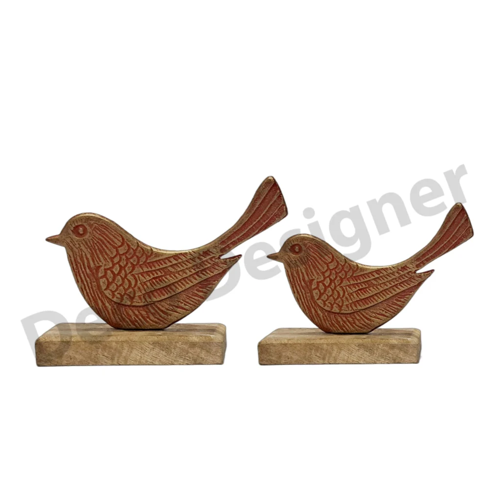 EA1821 - Easter Bird Decoration on Wood Base