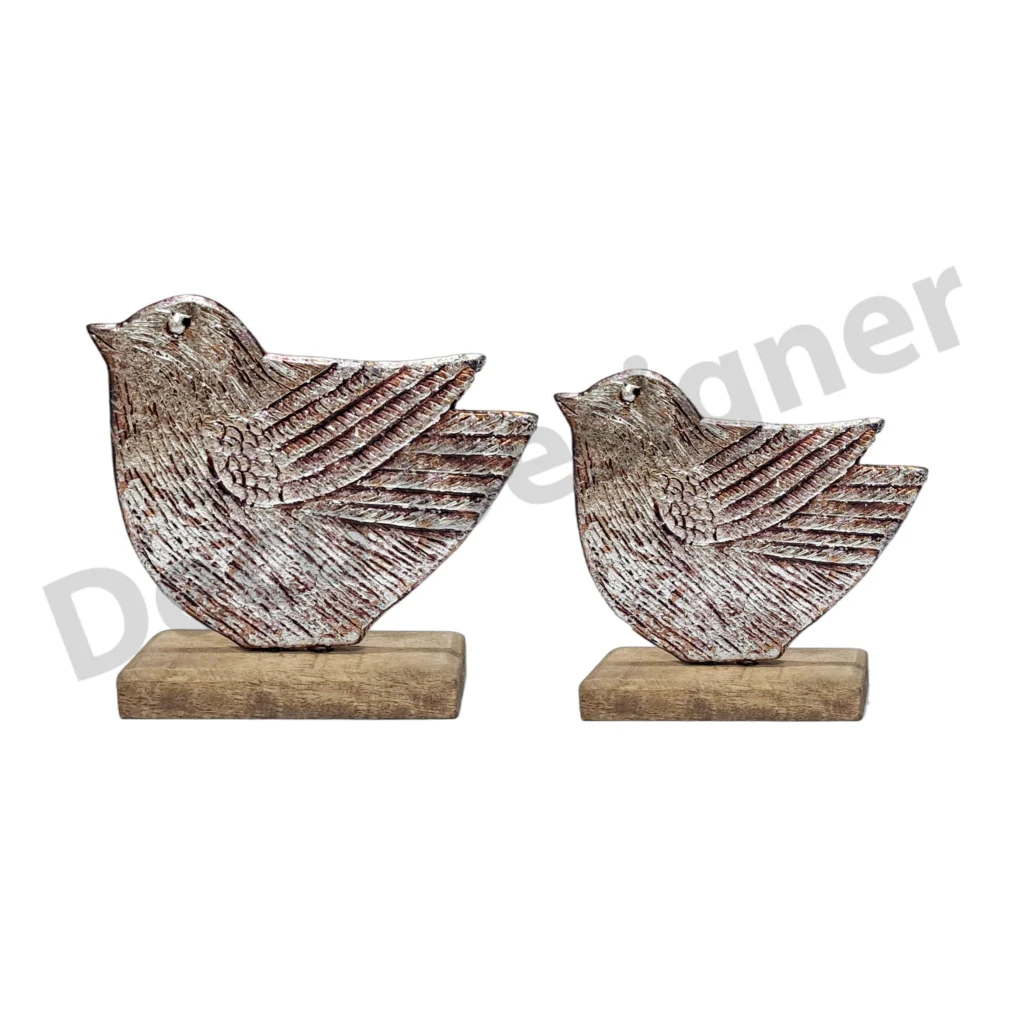 EA1824 - Easter Bird Decoration on Wood Base