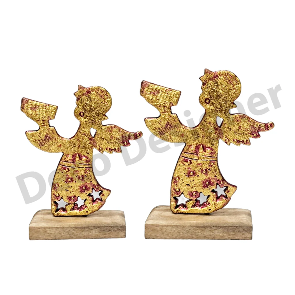 EA1828 - Easter Angel Decoration on Wood Base