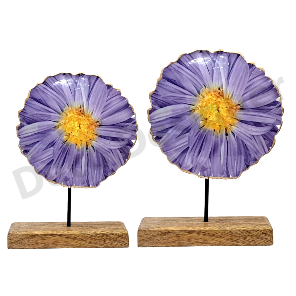 SP2016 - Spring Decoration Flower on Wood Base