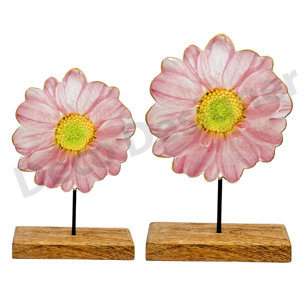 SP2018 - Spring Decoration Flower on Wood Base