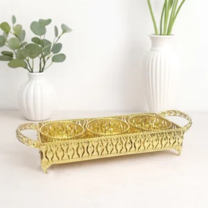 Decorative Metal Serving Tray & Platter - Deco Designer (1)