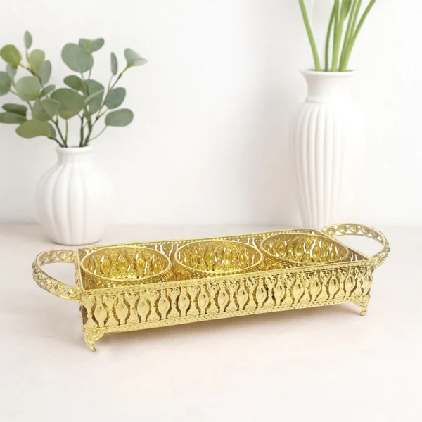 Decorative Metal Serving Tray & Platter - Deco Designer (4)